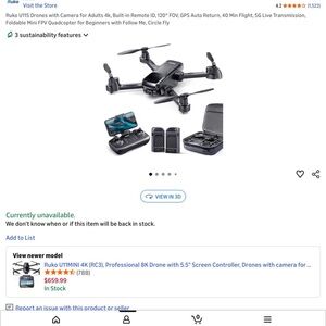 Ruko U11S Drone with 4K Camera, Built-in Remote ID, 120° FOV…